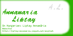 annamaria liptay business card