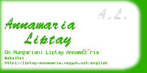 annamaria liptay business card